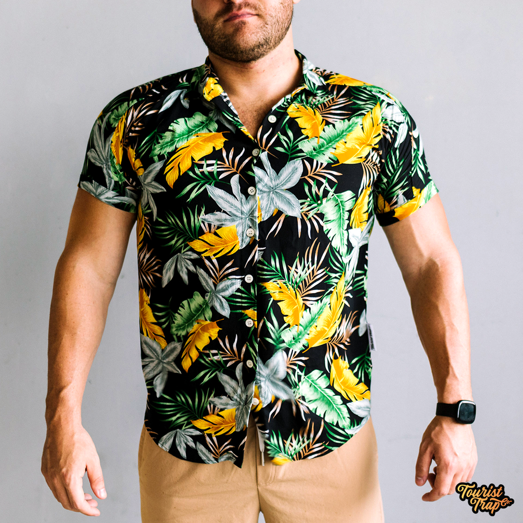 Men's Button Down Shirt in 'Tropical Passion'