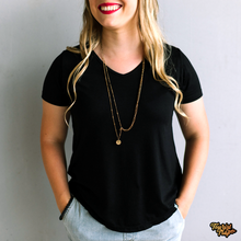 Load image into Gallery viewer, Women&#39;s Basic Tee in &#39;Black&#39;
