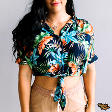 Load image into Gallery viewer, Women&#39;s Button Down Shirt in &#39;Tropical Maui&#39;
