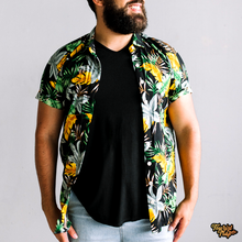 Load image into Gallery viewer, Men&#39;s Button Down Shirt in &#39;Tropical Passion&#39;
